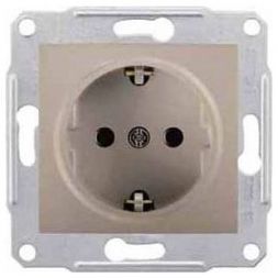 Розетка 1-я Schneider Electric Sedna Титан с/з