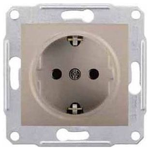 Розетка 1-я Schneider Electric Sedna Титан с/з