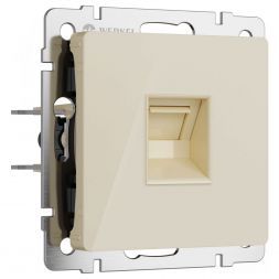 Розетка Ethernet RJ-45 (айвори акрил) W1181043 Werkel