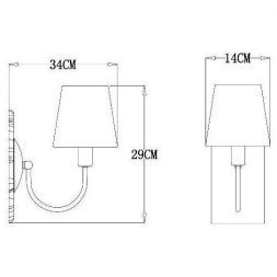 Настенное бра Arte Lamp A7301AP-1PB