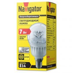 Лампа Navigator 61 594 NLL-G45-7-230-4K-E14-CL