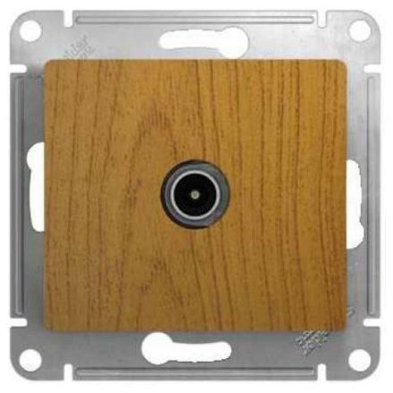 Розетка одиночная Schneider Electric Glossa Дерево Дуб TV 1DB GSL000591