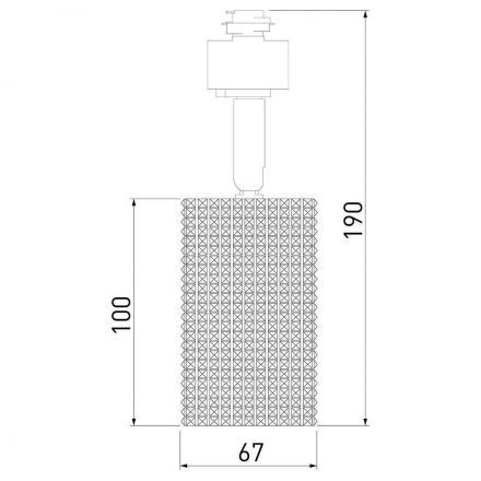 Трековый светильник для однофазного шинопровода Spike GU10 хром Elektrostandard MRL 1011