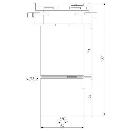 Светильник светодиодный Sens чёрный матовый 10W 4200K однофазный 85047/01 Elektrostandard