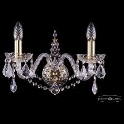 Бра Bohemia Ivele Crystal 1411B/2/160/G/Leafs (BOHEMIA 1411B/2/160/G/Leafs)
