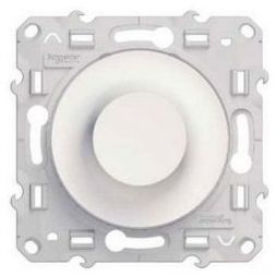 Светорегулятор (диммер) поворотный Schneider Electric Odace 9-100ВА белый