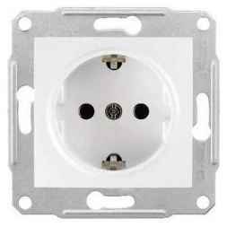 Розетка 1-я Schneider Electric Sedna Белый с/з