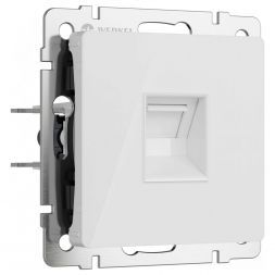 Розетка Ethernet RJ-45 (белый акрил) W1181041 Werkel