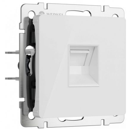Розетка Ethernet RJ-45 (белый акрил) W1181041 Werkel