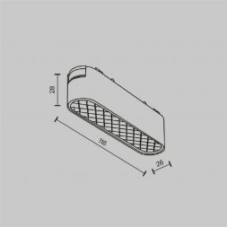 Трековый светодиодный светильник Maytoni Radity Basis Grid TR084-1-6W3K-W