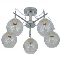 Люстра 10058/5CR+WT CL ЭкономСвет