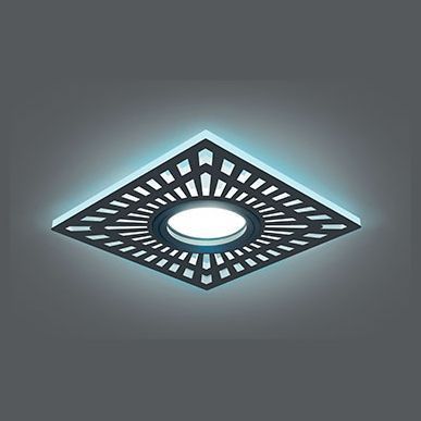 Светильник Gauss Backlight BL126 квадратный черный Gu5.3 3W LED 4000K
