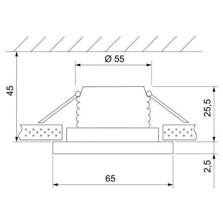 Встраиваемый точечный светильник Elektrostandard 15272/LED черный
