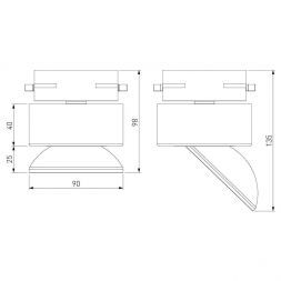 Светильник светодиодный Smooth чёрный матовый 10W 4200K однофазный 85515/01 Elektrostandard