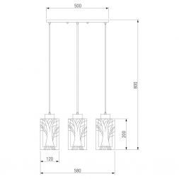 Подвес Eurosvet 50001/3 хром