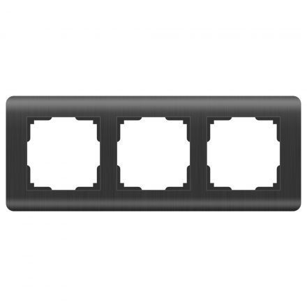 Рамка из пластика на 3 поста Werkel W0032104 графит (WL12-Frame-03)