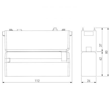 Flat Magnetic Трековый светильник 6W 4000K Insight (чёрный) Elektrostandard