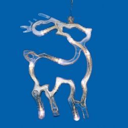 Фигура светодиодная на батарейках Uniel ULD-H1419-010/STA/3AAA WARM WHITE IP20 DEER