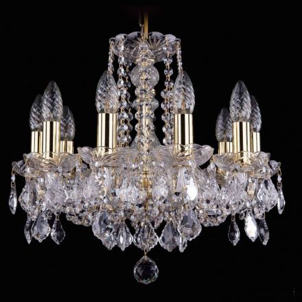 Люстра Bohemia Ivele Crystal 1402/10/141/G/Leafs
