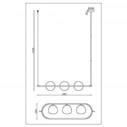 Люстра Maytoni MOD221PL-03BS Erich