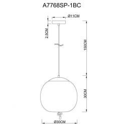 Подвесной светодиодный светильник Arte Lamp A7768SP-1BC