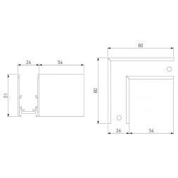 Slim Magnetic Коннектор угловой для накладного шинопровода 85090/11 Elektrostandard
