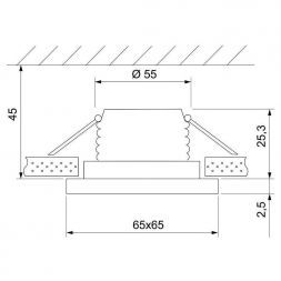 Встраиваемый точечный светильник Elektrostandard 15273/LED белый