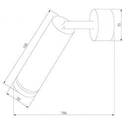Настенный светильник Elektrostandard Glory SW LED белый (MRL LED 1005)