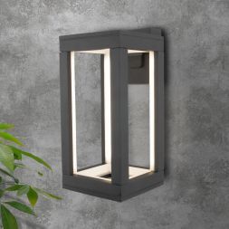 Уличный настенный светодиодный светильник Frame LED IP54 Elektrostandard 1527 TECHNO LED серый