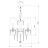 Люстра подвесная Eurosvet 2045/5 белый хром хрусталь