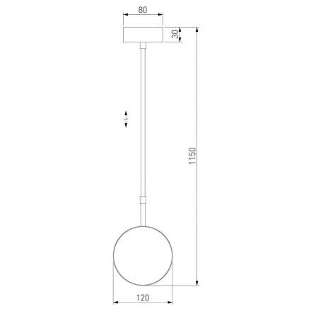 Подвесной светильник Grollo белый 50120/1 Elektrostandard