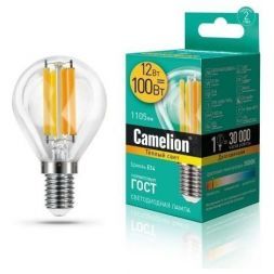 Светодиодная лампа Camelion LED12-G45-FL/830/E14