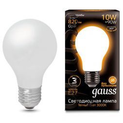 Лампа Gauss 102202110 LED Filament A60 OPAL E27 10W 2700К