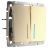 Выключатель 2-клавишный с подсветкой Werkel W1120110 шампань рифленый (WL10-SW-2G-LED)