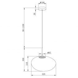 Подвесной светодиодный светильник Maytoni MOD004PL-L5W3K Roca
