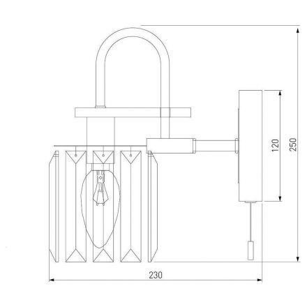 Бра Eurosvet 70090/1 графит