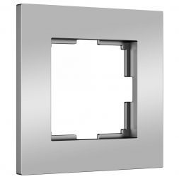 Рамка на 1 пост Slab (серебро матовый) W0012965 Werkel