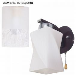 Настенный светильник ЭкономСвет 040N/1wCR+BR WT