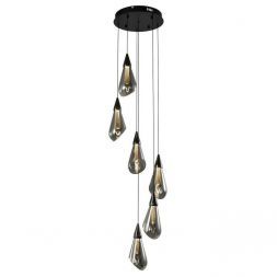 Подвесной светодиодный светильник G52137/6BK+GD SM Gerhort