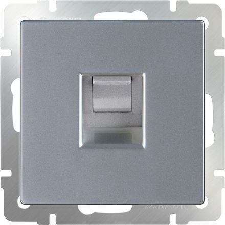 Розетка ТФ Werkel RJ-11 W1182006 серебро (WL06-RJ-11)