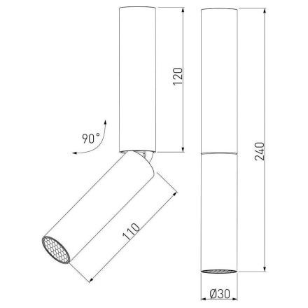Точечный светильник Elektrostandard Pika 6W (25029/LED) черный