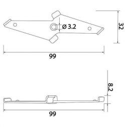 Slim Magnetic Монтажное крепление для шинопровода в натяжной потолок (черный)  (2 шт.) 85126/00 Elektrostandard