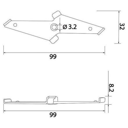Slim Magnetic Монтажное крепление для шинопровода в натяжной потолок (черный)  (2 шт.) 85126/00 Elektrostandard