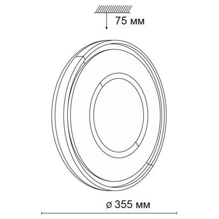 Настенно-потолочный светодиодный светильник Сонекс Stoki 3046/CL