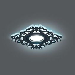 Светильник Gauss Backlight BL129 квадрат/узор черный Gu5.3 3W LED 4000K