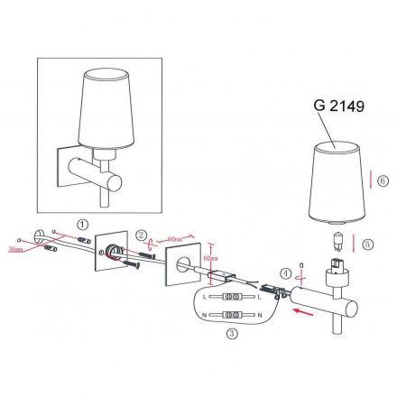 Светильник для ванной Odeon Light 2149/1W BATTO хром IP44 с выкл