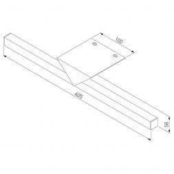 Светильник настенный светодиодный Delta LED 40115/LED белый Elektrostandard