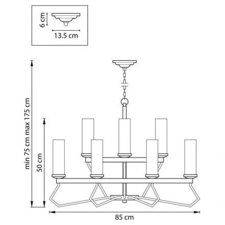 Подвесная люстра Lightstar Flume 723125