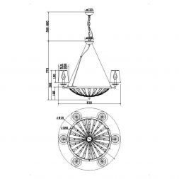 Подвесная люстра Maytoni H021PL-06CH