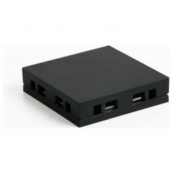 Flat Magnetic Четырёхсторонний соединитель для накладного шинопровода (чёрный) Elektrostandard